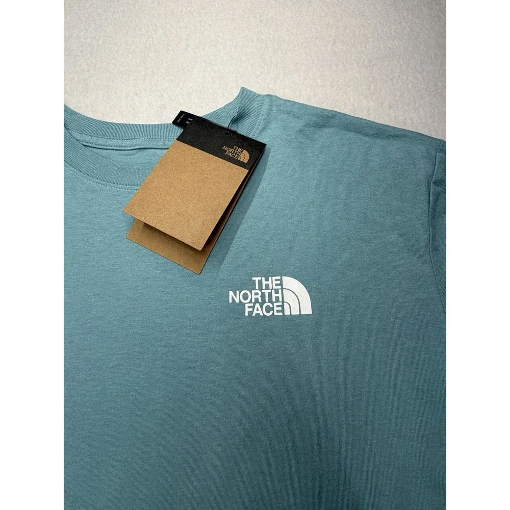The North Face Women's Short Sleeve Box NSE T-Shirt Blue Size XL NWT - Picture 4 of 8